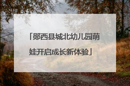 郧西县城北幼儿园萌娃开启成长新体验
