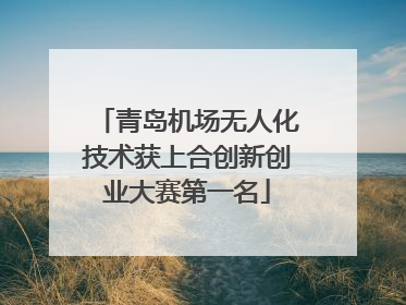 青岛机场无人化技术获上合创新创业大赛第一名