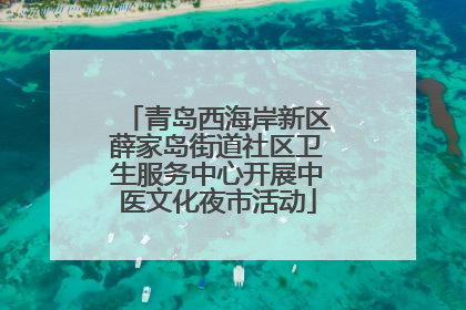 青岛西海岸新区薛家岛街道社区卫生服务中心开展中医文化夜市活动