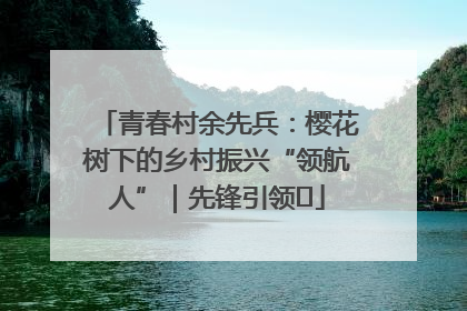 青春村余先兵：樱花树下的乡村振兴“领航人”｜先锋引领⑪