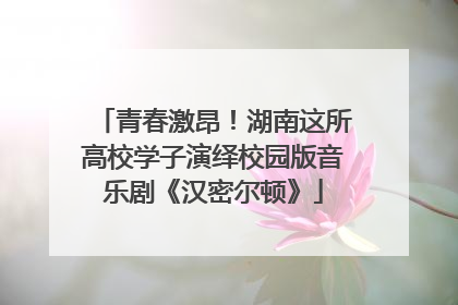 青春激昂！湖南这所高校学子演绎校园版音乐剧《汉密尔顿》