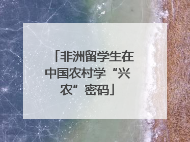 非洲留学生在中国农村学“兴农”密码