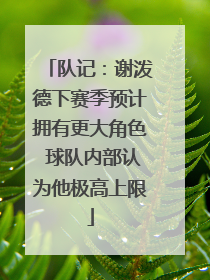 队记：谢泼德下赛季预计拥有更大角色 球队内部认为他极高上限