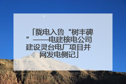 陇电入鲁“树丰碑”——电建核电公司建设灵台电厂项目并网发电侧记