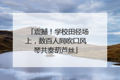 震撼！学校田径场上，数百人同吹口风琴共奏葫芦丝