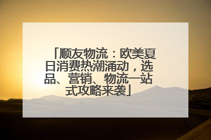 顺友物流：欧美夏日消费热潮涌动，选品、营销、物流一站式攻略来袭