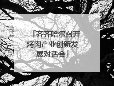 齐齐哈尔召开烤肉产业创新发展对话会