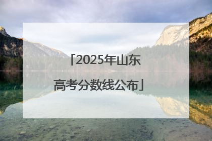 2025年山东高考分数线公布