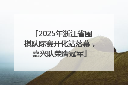2025年浙江省围棋队际赛开化站落幕，嘉兴队荣膺冠军