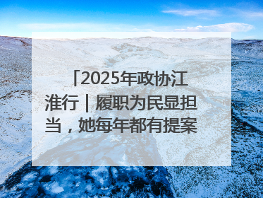 2025年政协江淮行｜履职为民显担当，她每年都有提案被评为“优秀”