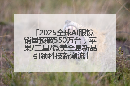 2025全球AI眼镜销量预破550万台，苹果/三星/微美全息新品引领科技新潮流