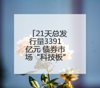 21天总发行量3391亿元 债券市场“科技板”加速落地