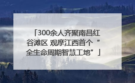 300余人齐聚南昌红谷滩区 观摩江西首个“全生命周期智慧工地”