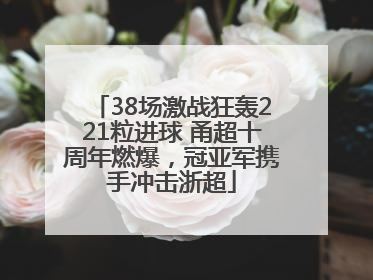 38场激战狂轰221粒进球 甬超十周年燃爆，冠亚军携手冲击浙超
