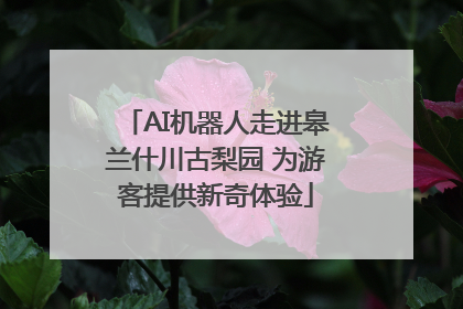 AI机器人走进皋兰什川古梨园 为游客提供新奇体验