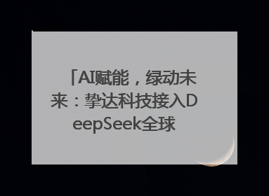 AI赋能，绿动未来：挚达科技接入DeepSeek全球化布局的新篇章